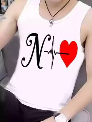 AVR Printed, Typography Men Round Neck White T-Shirt