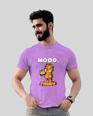 JP Creation Printed, Typography Men Round Neck Purple T-Shirt
