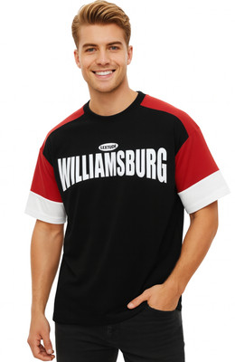 Leotude Printed Men Round Neck Black T-Shirt