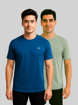 Force NXT Solid Men Round Neck Multicolor T-Shirt