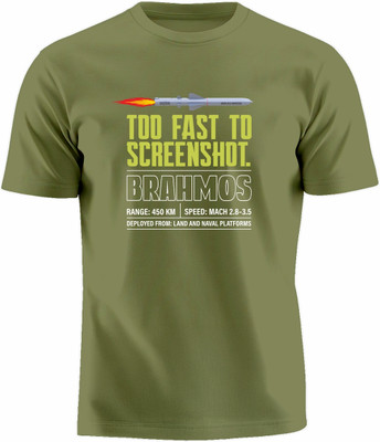 Luv My India Printed Men Round Neck Green T-Shirt