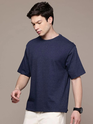 Moda Rapido Solid Men Round Neck Multicolor T-Shirt