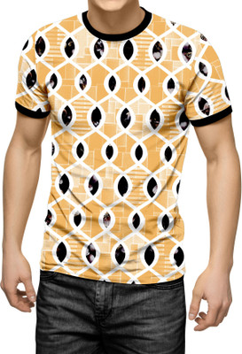 dhaari by unique creation Printed Men Crew Neck Orange T-Shirt