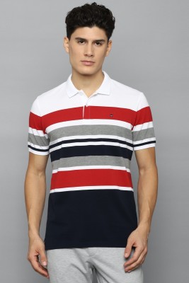 LOUIS PHILIPPE Striped Men Polo Neck Multicolor T-Shirt