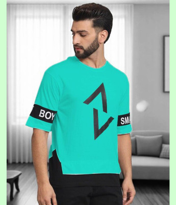 FASHIUM Printed Men Round Neck Green T-Shirt
