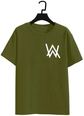 StyleCruw Solid Men Round Neck Blue T-Shirt