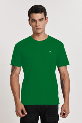 TT THE TEE Printed Men Round Neck Green T-Shirt