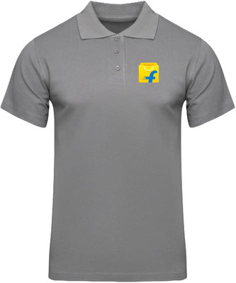 PrintHolic Printed Men Crew Neck Grey T-Shirt