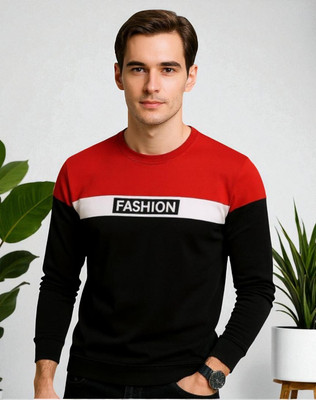 FASHIUM Printed Men Round Neck Red T-Shirt