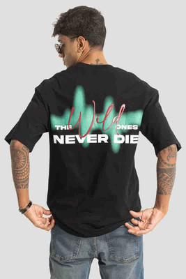 Smosh Printed Men Round Neck Black T-Shirt