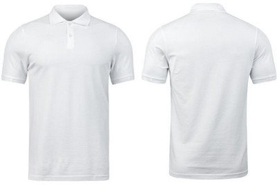 GoobyDooby Solid Men Polo Neck White T-Shirt