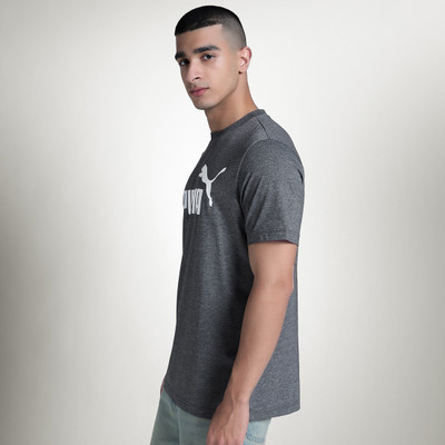 PUMA Printed Men Crew Neck Black T-Shirt