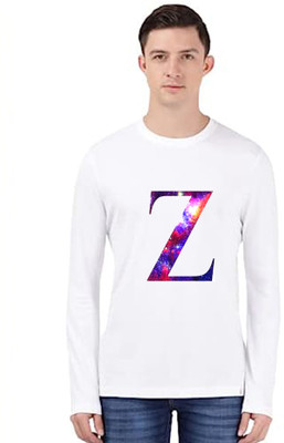 REWA Printed Men Round Neck White T-Shirt