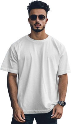 FURRR Printed Men Round Neck White T-Shirt