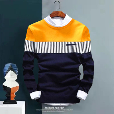 Try This Printed Men Round Neck Multicolor T-Shirt