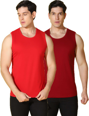 WOOSTRO Solid Men Scoop Neck Multicolor T-Shirt