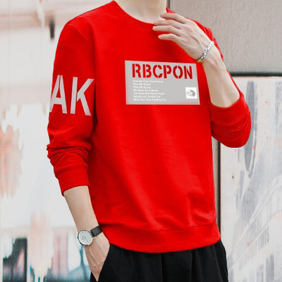 Manly Tees Printed Men Round Neck Red T-Shirt