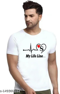 Zenloop Styles Printed Men Round Neck White T-Shirt
