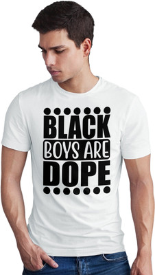 Seek Buy Love Printed Men Round Neck White T-Shirt