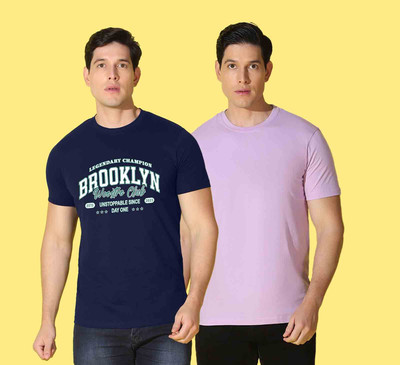 WOOSTRO Typography Men Round Neck Multicolor T-Shirt