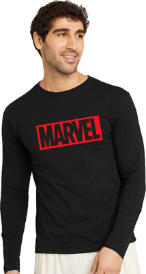 OrrganicChics Typography Men Round Neck Black T-Shirt