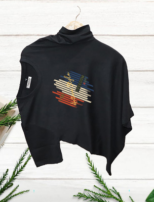 Magneto Printed Men Round Neck Black T-Shirt