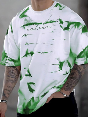 EcomWave Printed Men Round Neck Multicolor T-Shirt