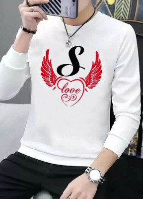 GPGARMENTSS Printed Men Round Neck White T-Shirt