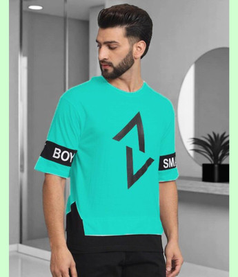 FASHIUM Printed Men Round Neck Green T-Shirt