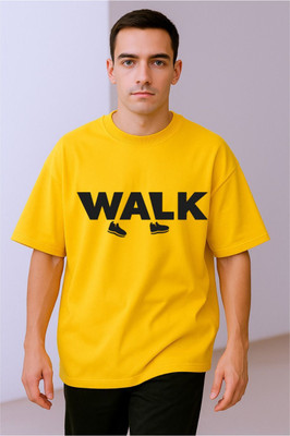 BLOSSOMTRADER Printed Men Round Neck White T-Shirt