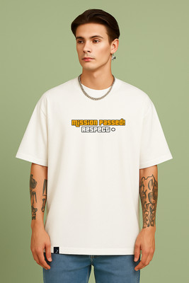 DESIREBEL Solid Men Round Neck White T-Shirt