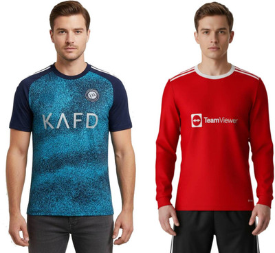 Thiva Printed Men Round Neck Multicolor T-Shirt