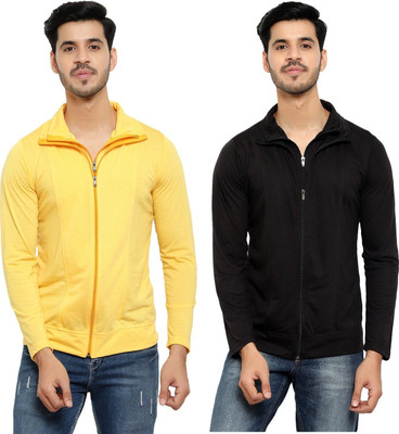 JB Jagoboy Solid Men Polo Neck Yellow, Black T-Shirt