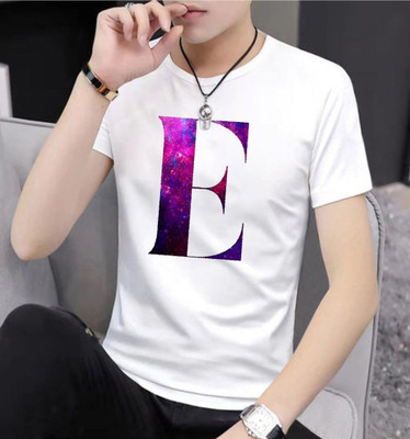 GPGARMNETS Printed Men Round Neck White T-Shirt