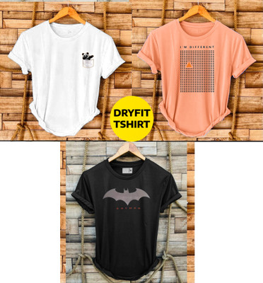 FREAKS Graphic Print Men Round Neck Multicolor T-Shirt