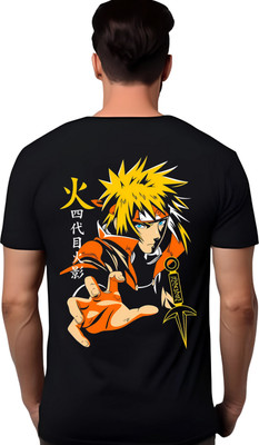 ROXXCARD Graphic Print Men Round Neck Black T-Shirt