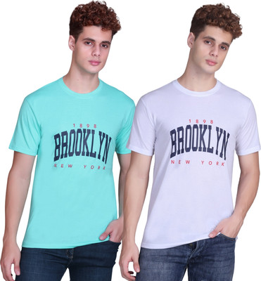 Zeffit Printed Men Round Neck Multicolor T-Shirt