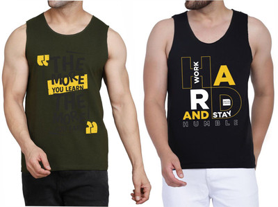 Restore Printed Men Round Neck Dark Green, Black, Multicolor T-Shirt