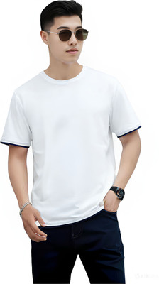 TUKAT Solid Men Round Neck Red T-Shirt