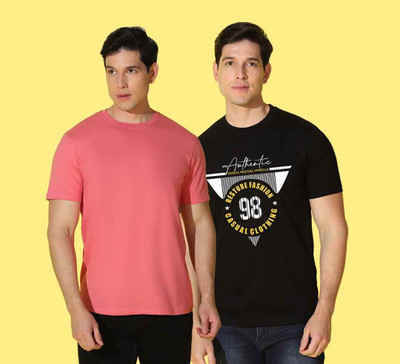 WOOSTRO Graphic Print Men Round Neck Multicolor T-Shirt