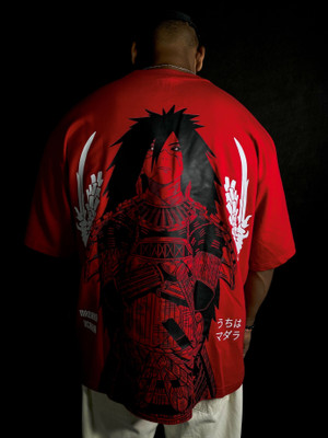 EESIMO Graphic Print Men Round Neck Red T-Shirt