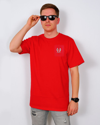 BU SHIRTS.COM Printed Men Round Neck Red T-Shirt