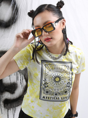 Tokyo Talkies Graphic Print Women Round Neck Multicolor T-Shirt
