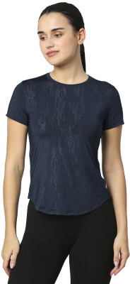 Laasa Sports Graphic Print Women Round Neck Blue T-Shirt