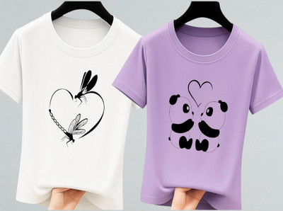 Berlin Graphic Print Women Round Neck White, Purple T-Shirt