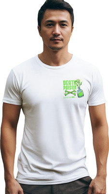 @WEAR Printed Men Round Neck White T-Shirt