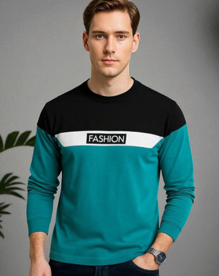 StyleFlick Printed Men Round Neck Green T-Shirt