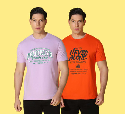 WOOSTRO Graphic Print Men Round Neck Multicolor T-Shirt