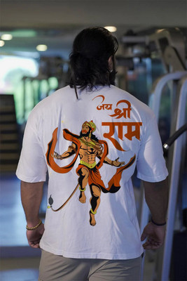 CHITRA STYLE Printed Men Round Neck White T-Shirt
