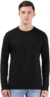 JOCKEY Solid Men Round Neck Black T-Shirt